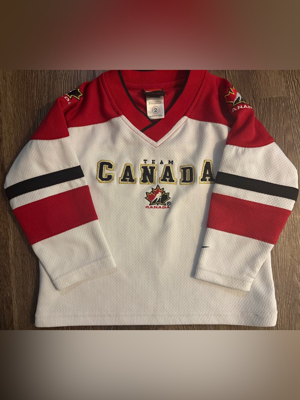 Nike Kids Team Canada Hockey Jersey - Red, White & Black